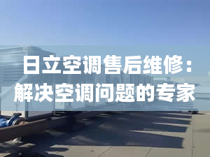 日立空调售后维修：解决空调问题的专家