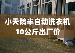 小天鹅半自动洗衣机10公斤出厂价