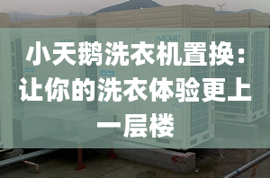 小天鹅洗衣机置换：让你的洗衣体验更上一层楼