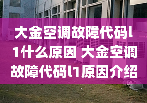 大金空调故障代码l1什么原因 大金空调故障代码l1原因介绍