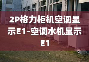 2P格力柜机空调显示E1-空调水机显示E1