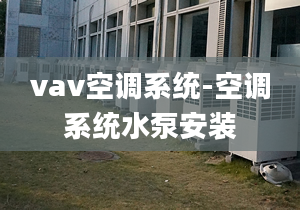 vav空调系统-空调系统水泵安装