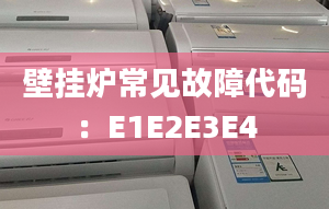 壁挂炉常见故障代码：E1E2E3E4