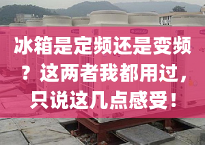 冰箱是定频还是变频？这两者我都用过，只说这几点感受！