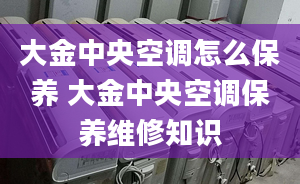 大金中央空调怎么保养 大金中央空调保养维修知识