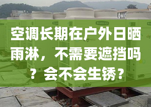 空调长期在户外日晒雨淋，不需要遮挡吗？会不会生锈？