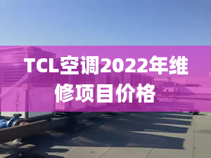 TCL空调2022年维修项目价格