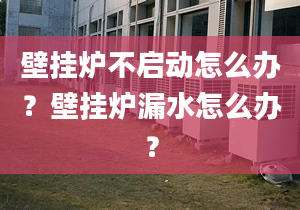 壁挂炉不启动怎么办？壁挂炉漏水怎么办？