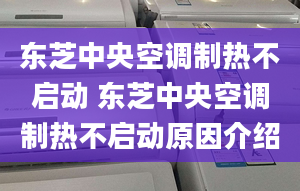 东芝中央空调制热不启动 东芝中央空调制热不启动原因介绍