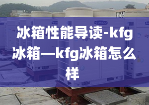 冰箱性能导读-kfg冰箱—kfg冰箱怎么样 