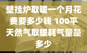 壁挂炉取暖一个月花费要多少钱 100平天然气取暖耗气量是多少