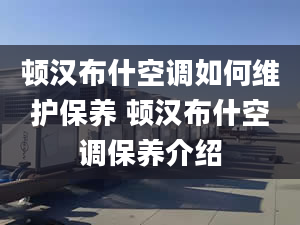 顿汉布什空调如何维护保养 顿汉布什空调保养介绍