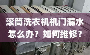 滚筒洗衣机机门漏水怎么办？如何维修？