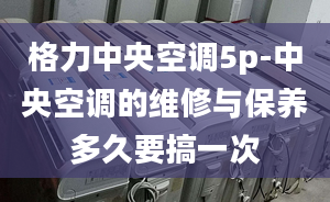 格力中央空调5p-中央空调的维修与保养多久要搞一次