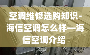 空调维修选购知识-海信空调怎么样—海信空调介绍 