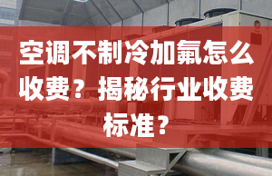 空调不制冷加氟怎么收费？揭秘行业收费标准？