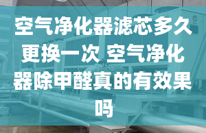 空气净化器滤芯多久更换一次 空气净化器除甲醛真的有效果吗