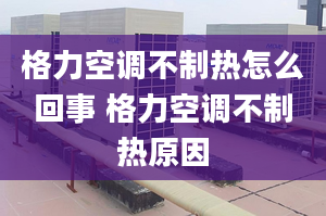 格力空调不制热怎么回事 格力空调不制热原因