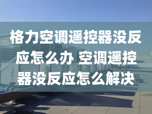 格力空调遥控器没反应怎么办 空调遥控器没反应怎么解决