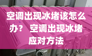 空调出现冰堵该怎么办？ 空调出现冰堵应对方法