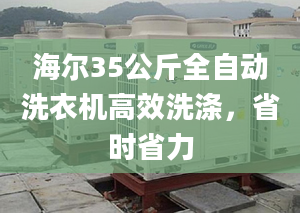 海尔35公斤全自动洗衣机高效洗涤，省时省力