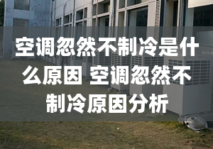 空调忽然不制冷是什么原因 空调忽然不制冷原因分析