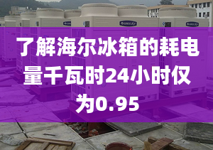 了解海尔冰箱的耗电量千瓦时24小时仅为0.95